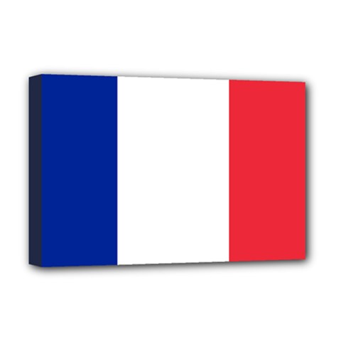 Flag Of France Deluxe Canvas 18  X 12  (stretched) by abbeyz71