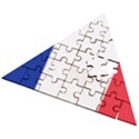 Flag of France Wooden Puzzle Triangle View2
