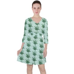 Aloe Plants Pattern Scrapbook Ruffle Dress by Alisyart