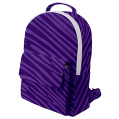 Pattern Texture Purple Flap Pocket Backpack (small) by Mariart
