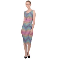 Pattern Background Texture Colorful Sleeveless Pencil Dress by HermanTelo