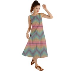 Pattern Background Texture Colorful Summer Maxi Dress by HermanTelo