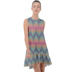 Pattern Background Texture Colorful Frill Swing Dress by HermanTelo