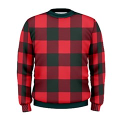 Canadian Lumberjack Red And Black Plaid Canada Men s Sweatshirt by snek