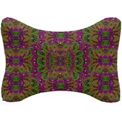 Peacock Lace In The Nature Seat Head Rest Cushion by pepitasart