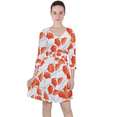 Pattern Coquelicots  Ruffle Dress by kcreatif