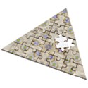 A Gift With Flowers And Bubble Wrap Wooden Puzzle Triangle View2