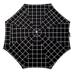 Pattern Carreaux Blanc/noir Straight Umbrellas by kcreatif