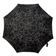 Pattern Effet Lignes Blanc Hook Handle Umbrellas (small) by kcreatif