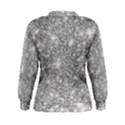 Silver and white Glitters metallic finish party texture background imitation Women s Sweatshirt View2