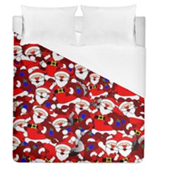 Nicholas Santa Christmas Pattern Duvet Cover (queen Size) by Wegoenart