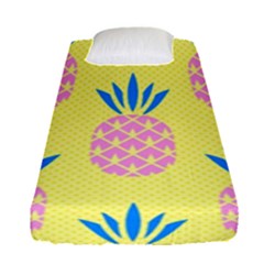Summer Pineapple Seamless Pattern Fitted Sheet (single Size) by Sobalvarro