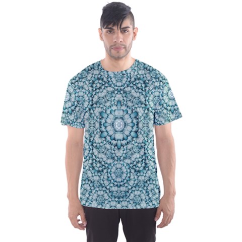 Paradise Flowers In Lovely Colors Men s Sports Mesh Tee by pepitasart