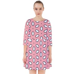 Pink Background Texture Smock Dress by Mariart