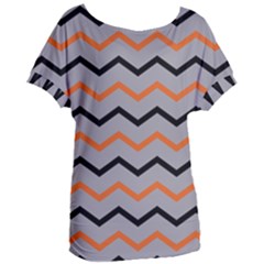 Basketball Thin Chevron Women s Oversized Tee by mccallacoulturesports