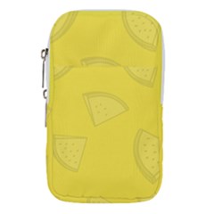 Yellow Pineapple Background Waist Pouch (large) by HermanTelo