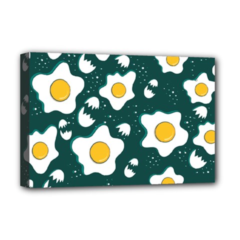 Wanna Have Some Egg? Deluxe Canvas 18  X 12  (stretched) by designsbymallika