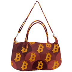 Cryptocurrency Bitcoin Digital Removal Strap Handbag by HermanTelo