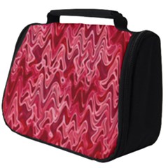 Background Abstract Surface Red Full Print Travel Pouch (big) by HermanTelo
