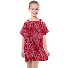 Background Abstract Surface Red Kids  One Piece Chiffon Dress by HermanTelo