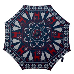 Knitted Christmas Pattern Hook Handle Umbrellas (medium) by Vaneshart