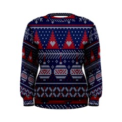 Beautiful Knitted Christmas Pattern Women s Sweatshirt by Vaneshart