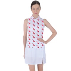 Create Your Own Custom Online Full Print Blank Template Women s Sleeveless Polo Tee by startdesign