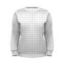 Aesthetic Black and White grid paper imitation Women s Sweatshirt View1