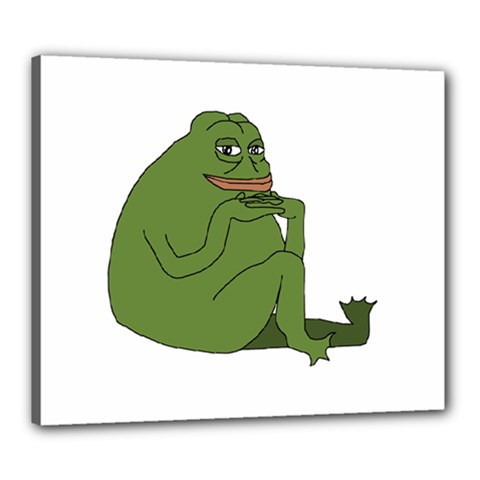 Groyper Pepe The Frog Original Funny Kekistan Meme  Canvas 24  X 20  (stretched) by snek