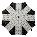 Black Golden Christmas Pattern Collection Hook Handle Umbrellas (Medium) View1