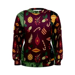 Christmas Pattern Collection Flat Design Women s Sweatshirt by Vaneshart