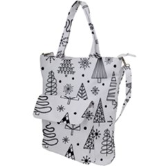 Seamless Pattern With Christmas Trees Shoulder Tote Bag by Vaneshart