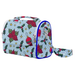 Colorful Funny Christmas Pattern Satchel Shoulder Bag by Vaneshart