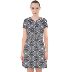 Black And White Pattern Adorable In Chiffon Dress by HermanTelo