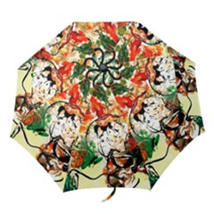 Lilies In A Vase 1 4 Folding Umbrellas by bestdesignintheworld