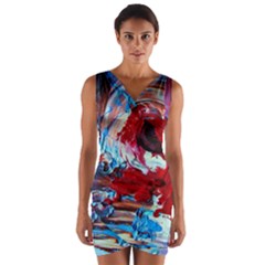 Point Of View-1-1 Wrap Front Bodycon Dress by bestdesignintheworld