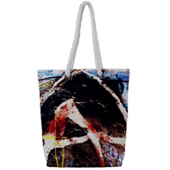 Egg In The Duck 4 Full Print Rope Handle Tote (small) by bestdesignintheworld