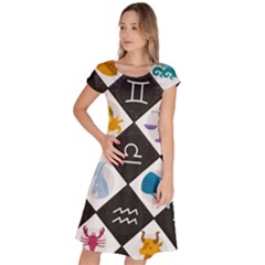 Zodiac Astrology Horoscope Classic Short Sleeve Dress by HermanTelo