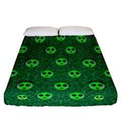 Smiling Happy Ones In The Fauna Fitted Sheet (california King Size) by pepitasart