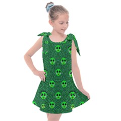 Smiling Happy Ones In The Fauna Kids  Tie Up Tunic Dress by pepitasart