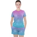 Pastel Goth Galaxy  Women s Tee and Shorts Set View1