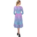 Pastel Goth Galaxy  Ruffle End Midi Chiffon Dress View2