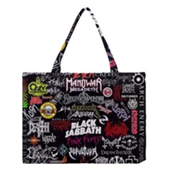 Metal Bands College Medium Tote Bag by Sudhe