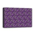 Flowers Violet Decorative Pattern Deluxe Canvas 18  x 12  (Stretched) View1