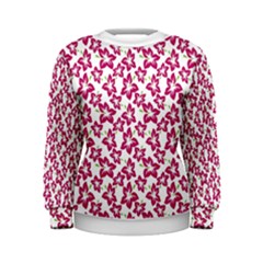 Cute Flowers - Peacock Pink White Women s Sweatshirt by FashionBoulevard
