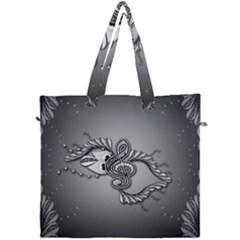 Decorative Clef, Zentangle Design Canvas Travel Bag by FantasyWorld7