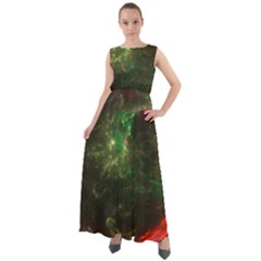 Space Cosmos Galaxy Universe Sky Chiffon Mesh Boho Maxi Dress by Wegoenart
