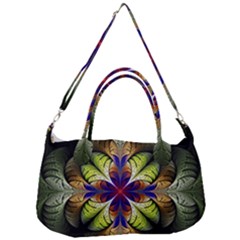 Fractal Flower Fantasy Design Removal Strap Handbag by Wegoenart