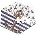 Anchor Background Design Wooden Puzzle Hexagon View2