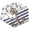 Anchor Background Design Wooden Puzzle Hexagon View3